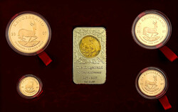 Krügerrand Sonderset: 40 Jahre Krügerrand 2007 mit 1, 1/2, 1/4 und ...