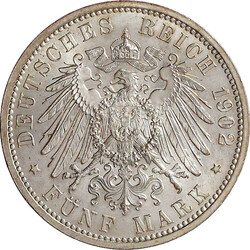 5 Mark 1902. 50 jähriges Regierungsjubiläum. Stempelglanz, ...
