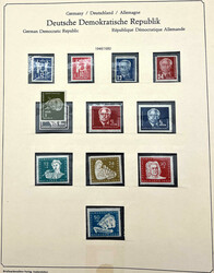 DDR 1949-1962 **: Bis auf zwei gezähnte Karl-Marx-Blöcke von 1953 ...