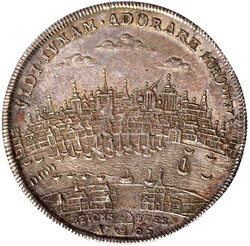 Reichstaler 1705. Brb. Josephs n.r./Stadtansicht von der Deutzer ...