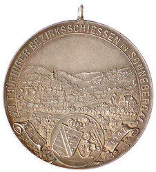 Silbermedaille 1907 von Lauer (Nürnberg). XV. Thüringer ...