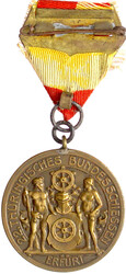 Bronzemedaille am Trageschild 1922, von H. Wernstein. Auf das 22. ...