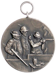 Tragbare Silbermedaille der Schützengilde 1925 v. K. Fahrion. Auf ...