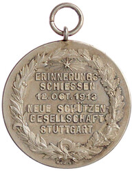 Tragbare Silber-Schützenmedaille der Neuen Schützengesellschaft ...