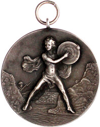 Tragbare Silber-Schützenmedaille der Neuen Schützengesellschaft ...