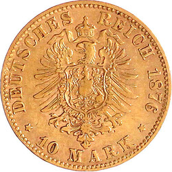 10 Mark 1876 F. gutes sehr schön