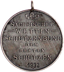 Tragbare Silbermedaille 1932 (gepunzt), unsign. (Glaser & Sohn). Dem ...