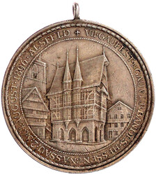 Tragbare Silbermedaille 1896, unsign. A.d. VII. Gaufest d. ...
