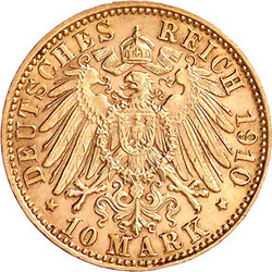 10 Mark 1910 J. Besseres Jahr. vorzüglich/Stempelglanz