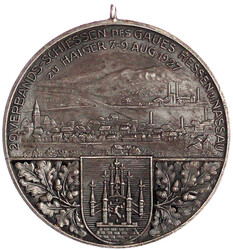 Tragbare Silbermedaille 1927, auf das 29. Verbandsschiessen des Gaues ...