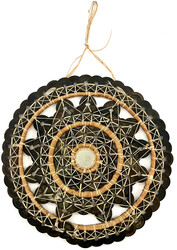 Bali: Wandbehang, sogen. "Salang" mit Mittelspiegel, gefertigt unter ...