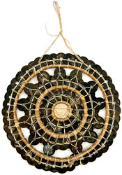 Bali: Wandbehang, sogen. "Salang" mit Mittelspiegel, gefertigt unter ...