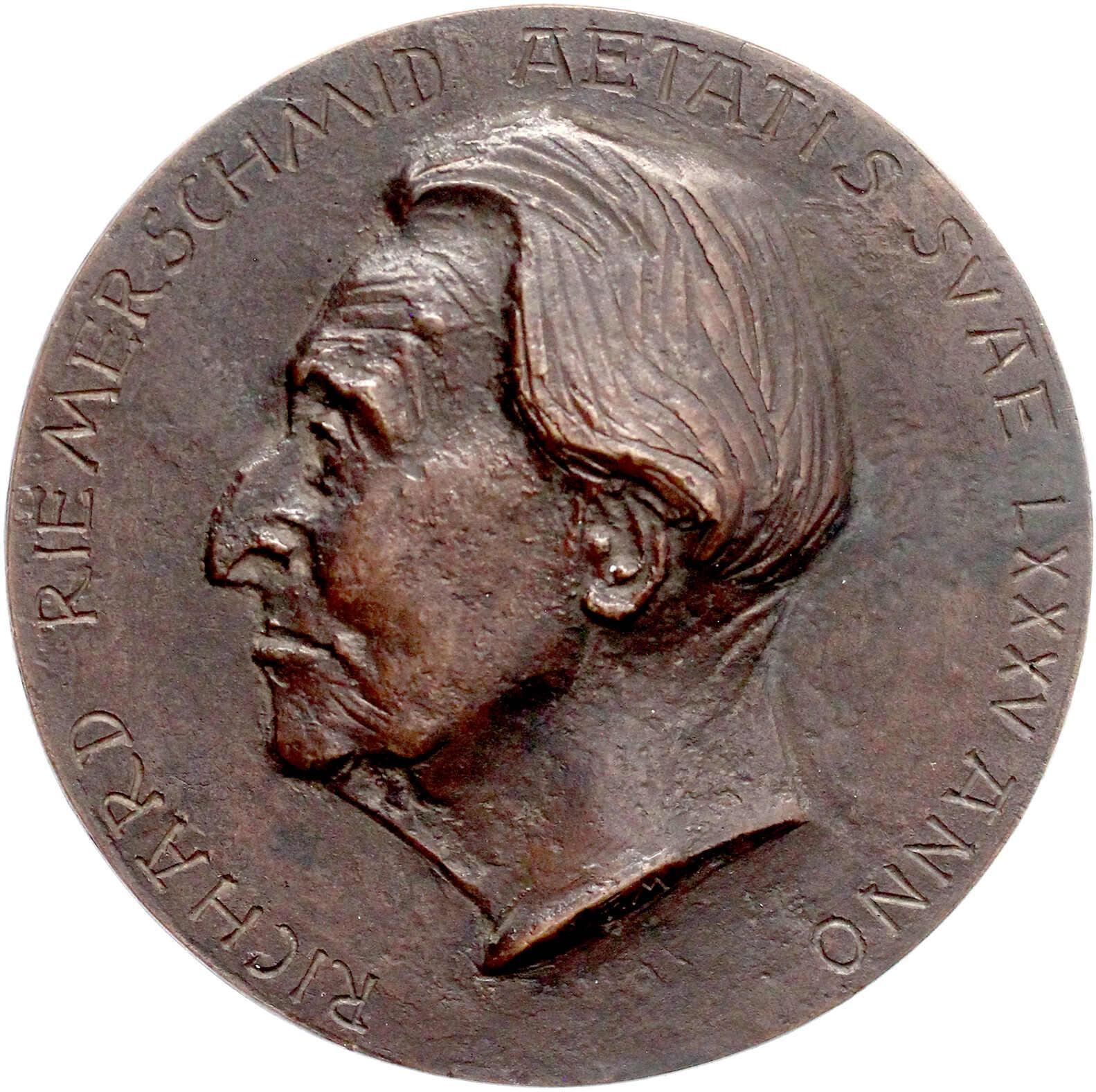 Bronzegussmedaille o.J.(1953) von Franz Mikorey. 85. Geburtstag des ...