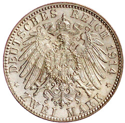 2 Mark 1914 D. fast Stempelglanz