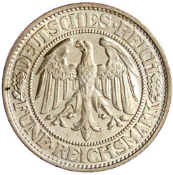 1931 D. gutes vorzüglich, etwas berieben