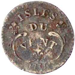 12 Sols 1731 H, La Rochelle. fast sehr schön, kl. Randfehler