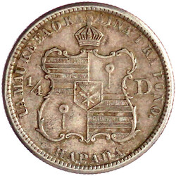 1/4 Dollar (Hapaha) 1883. gutes sehr schön