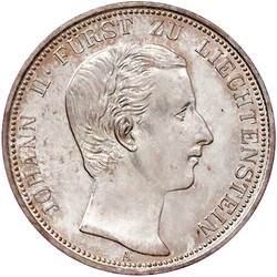 Vereinstaler 1862 A/M. Nachprägung mit fürstlicher Erlaubnis 1968. ...