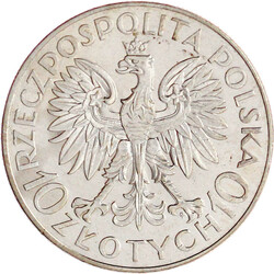 10 Zlotych 1933, Traugutt. vorzüglich