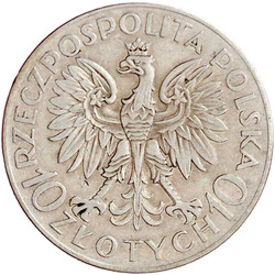 10 Zlotych 1933, Sobieski. gutes sehr schön