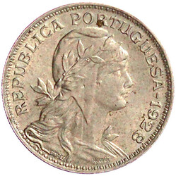 50 Centavos 1928. vorzüglich/Stempelglanz