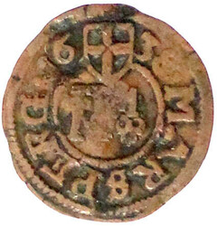 Kupfer Pfennig 1638. fast sehr schön