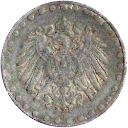 1917, mit Perlkreis. sehr schön, selten