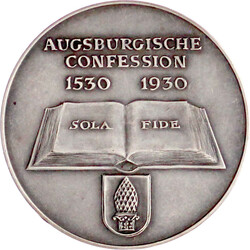 Silbermedaille 1930 von Hörnlein, a.d. 400 Jf. der Reformation in ...