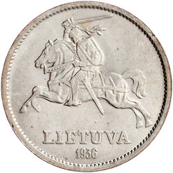 10 Litu 1936. vorzüglich/Stempelglanz