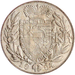 5 Kronen 1904. gutes vorzüglich