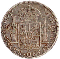 8 Reales 1821 M°JJ, Mexico City. sehr schön, schöne Patina