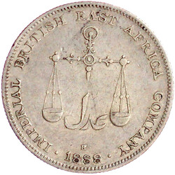 Rupie 1888 H. sehr schön