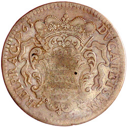 Rektoratstaler 1765. 28,12 g. fast sehr schön, kl. Kratzer