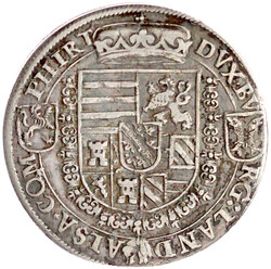 Reichstaler o.J. Ensisheim. Var. 1. Reihe mit 4 Schnallen. 27,84 g. ...