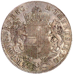 Konventionstaler 1767, Günzburg. Schrift im Lorbeerkranz/Wappen. 27 ...