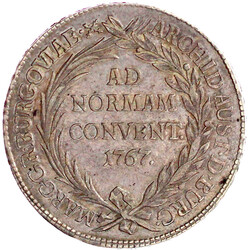 Konventionstaler 1767, Günzburg. Schrift im Lorbeerkranz/Wappen. 27 ...