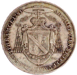 Konventionstaler 1781 I.C.-F.A., Wien. 27,89 g. Auflage nur 2000 Ex. ...