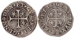 2 Stück: Scudo (Stretto) 1666 AB und 1670 ISS. 36,94 g und 37,42 g. ...