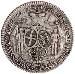 1/2 Konventionstaler 1770, Mannheim. 13,96 g. gutes sehr schön, min. ...