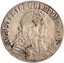 6293: Altdeutsche Münzen und Medaillen, Lübeck-Bistum, August Friedrich, 1666-1705