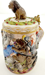 Henkel-Bierkrug (Walzenkrug), Volkstedt, Rudolstadt, im ...