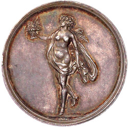 Silbermedaille o.J.(um 1820) von Daniel Friedrich Loos. Fast nackte ...