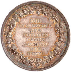 Silbermedaille o.J.(um 1820) von Daniel Friedrich Loos. Fast nackte ...