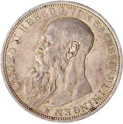 12711: Reichssilbermünzen J. 19-178, Sachsen-Meiningen, Georg II., 1866-1914