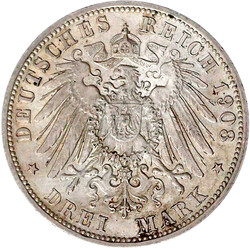 3 Mark 1908 D. vorzüglich