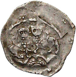 Pfennig o.J.(um 1225). Herzogsbüste v.v., in jeder Hand ein Kreuz/2 ...