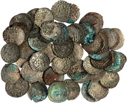 57 Schüsselpfennige des 15./16. Jh. Köln, Pfalz, Hessen, usw. ...