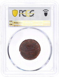 1 Fals (Falus) AH 1306 = 1888. Im PCGS-Blister mit Grading MS 63 BN ...