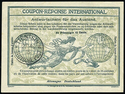 150: 在外国ドイツ郵便局・中国 - IRC (reply coupon)