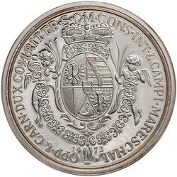 Silbermedaille 1972 von Haas in Vaduz. Monarchenbüste mit ...